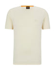 BOSS CAMISETA RELAXED FIT DE ALGODÓN BEIGE