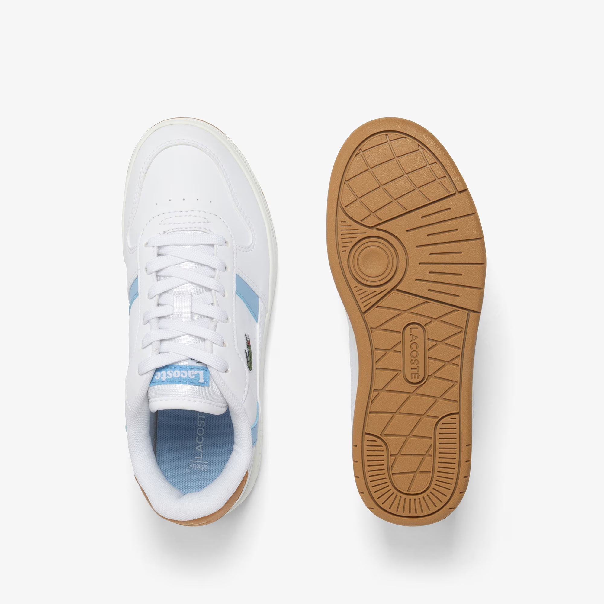 LACOSTE T CLIP SET 225 WHT LT BLU