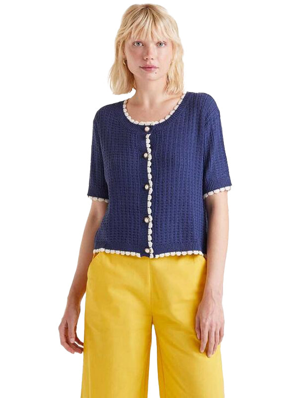 COMPAÑIA FANTASTICA CARDIGAN DE PUNTO MANGA CORTA