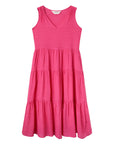 COMPAÑÍA FANTASTICA VESTIDO MIDI FLUIDO ROSA