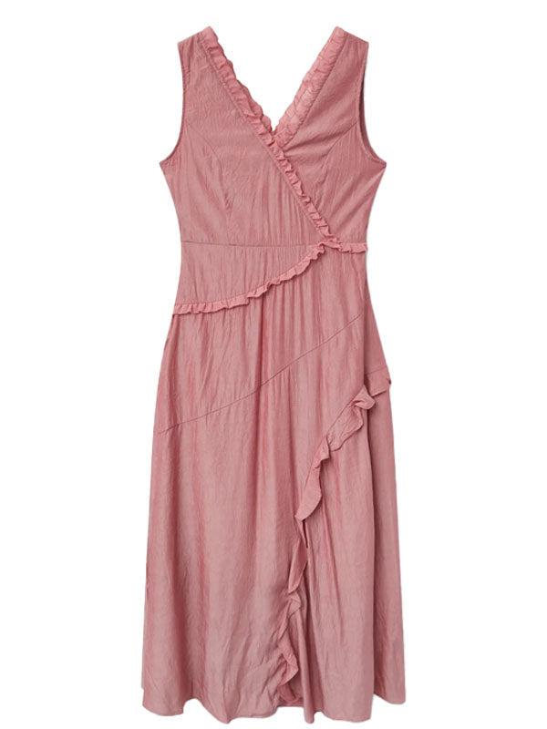 COMPAÑIA FANTASTICA VESTIDO LARGO VOLANTES