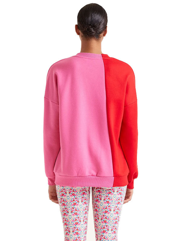 COMPAÑIA SUDADERA BICOLOR ROSA