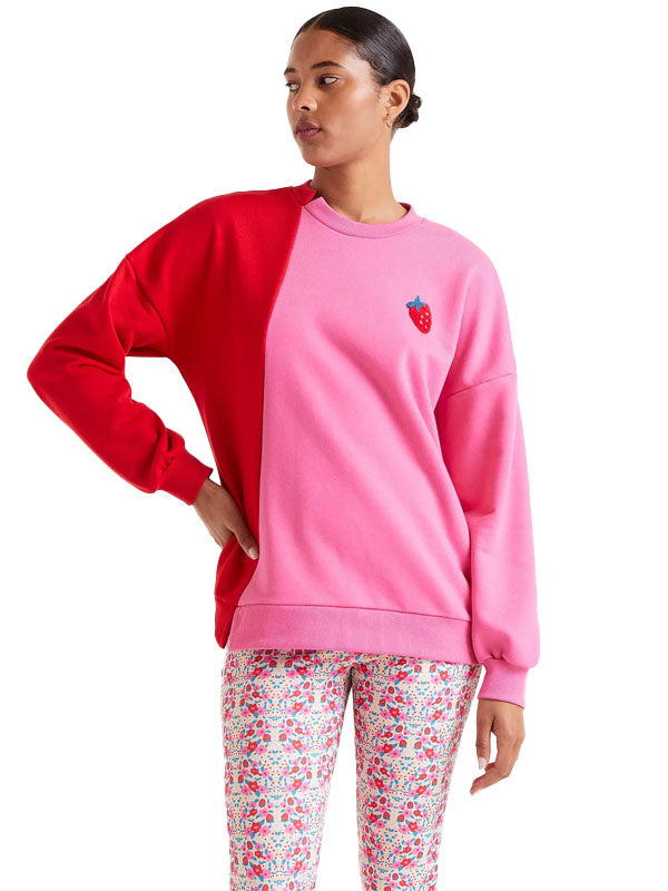 COMPAÑIA SUDADERA BICOLOR ROSA