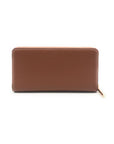 LIU JO WALLET WITH ZIP IN FAUX LEATHER MARRON