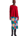 COMPAÑIA FANTASTICA FALDA MIDI ESTAMP CUPIDO