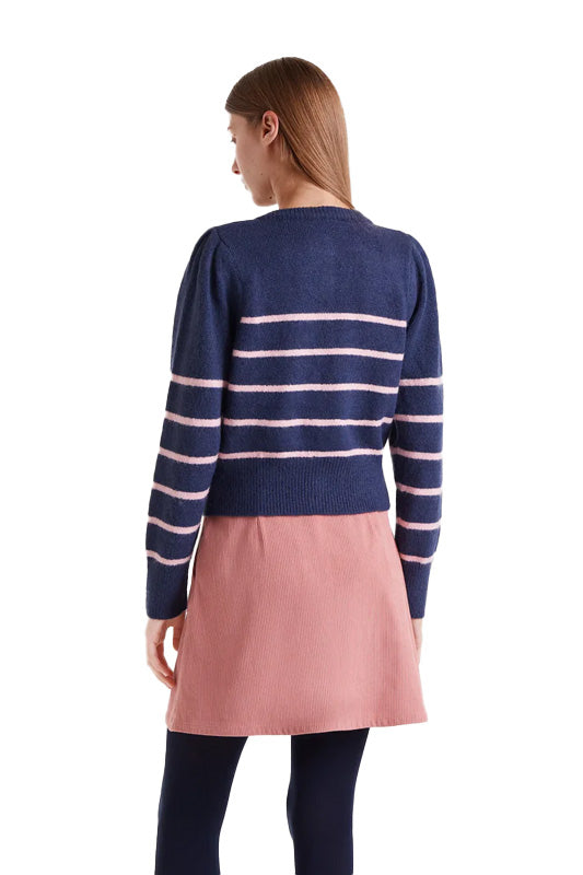 COMPAÑIA FANTASTICA CARDIGAN RAYA NAVY BLUE