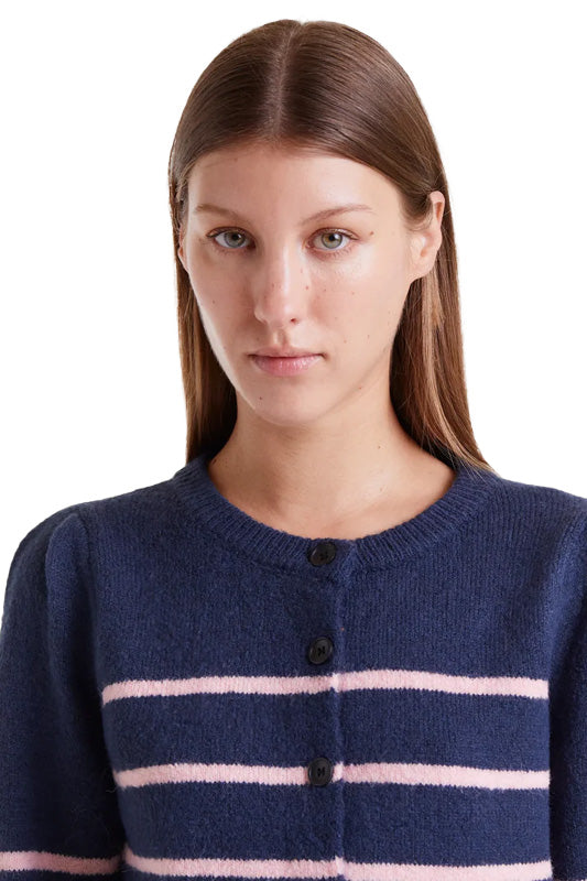 COMPAÑIA FANTASTICA CARDIGAN RAYA NAVY BLUE