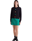 COMPAÑIA FANTASTICA CARDIGAN CORAZONES NEGRO