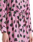 COMPAÑIA FANTASTICA VESTIDO MIDI ESTAMP MORANGO