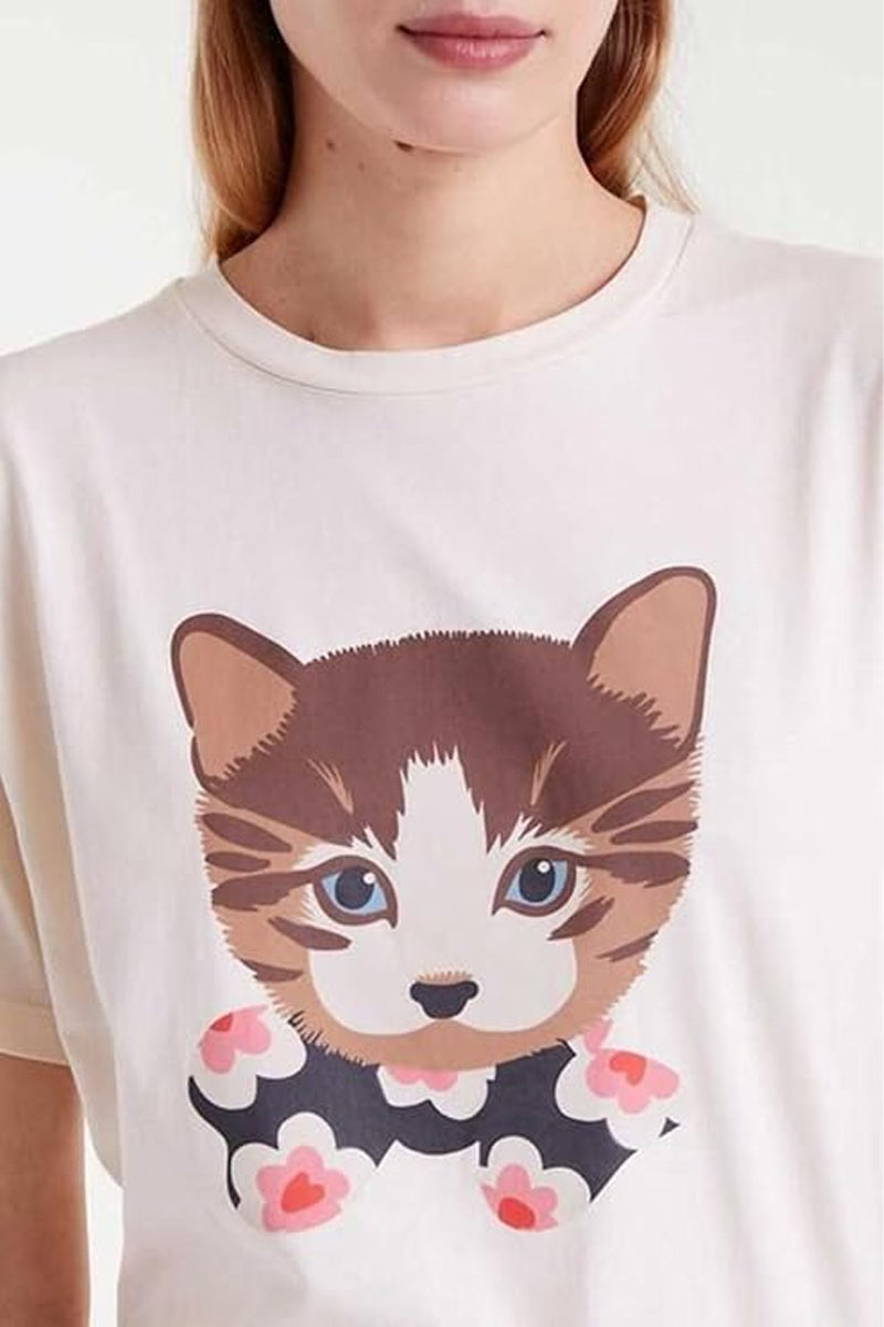 COMPANIA FANTASTICA CAMISETA 100 ALGOD EST GATITO