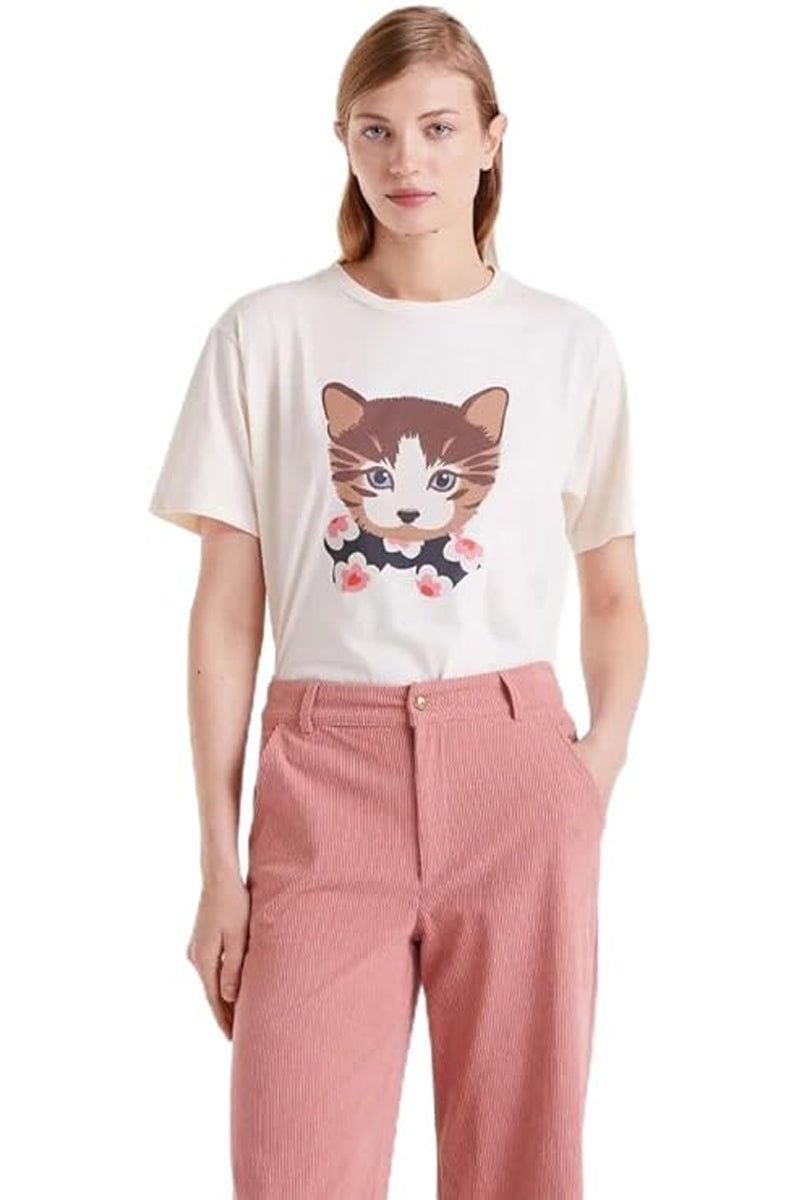 COMPANIA FANTASTICA CAMISETA 100 ALGOD EST GATITO