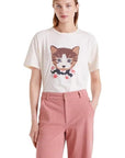 COMPANIA FANTASTICA CAMISETA 100 ALGOD EST GATITO
