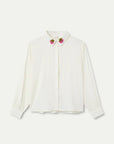 COMPAÑIA FANTASTICA CAMISA BLANCA BORD. FRESA