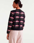 COMPAÑIA FANTASTICA CARDIGAN JACQUARD ESTAMPADO x