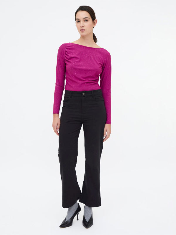 COMPAÑIA FANTASTICA CAMISETA CUELLO BARCO MAGENTA