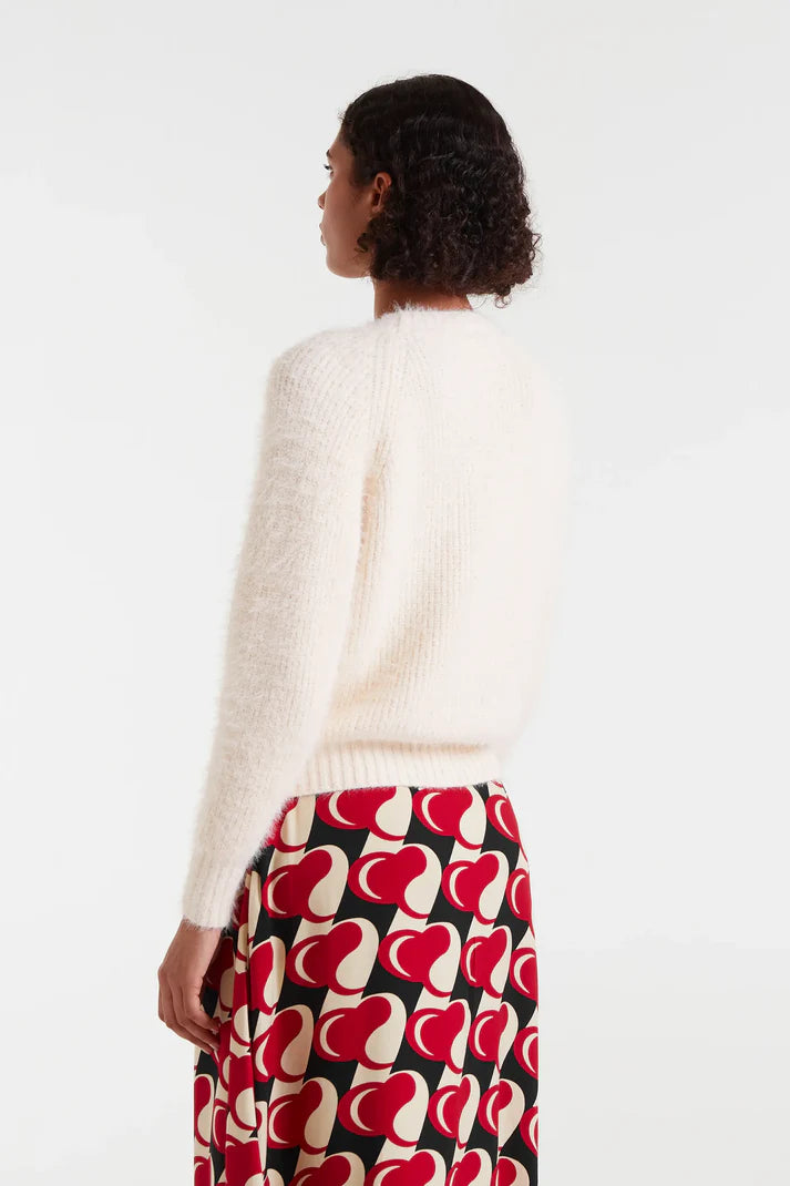 COMPAÑIA FANTASTICA JERSEY PUNTO CON TEXTURA BLANC