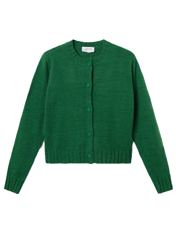 COMPAÑIA FANTASTICA CARDIGAN DE PUNTO VERDE