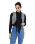 COMPANIA FANTASTICA CHALECO TWEED ESTAMPADO CORAZO