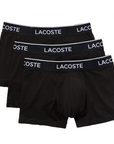 LACOSTE 3PACK BOXER COURTS NOIR