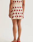 COMPANIA FANTASTICA FALDA CORTA CON ESTAMPADO RED COCCINELLA