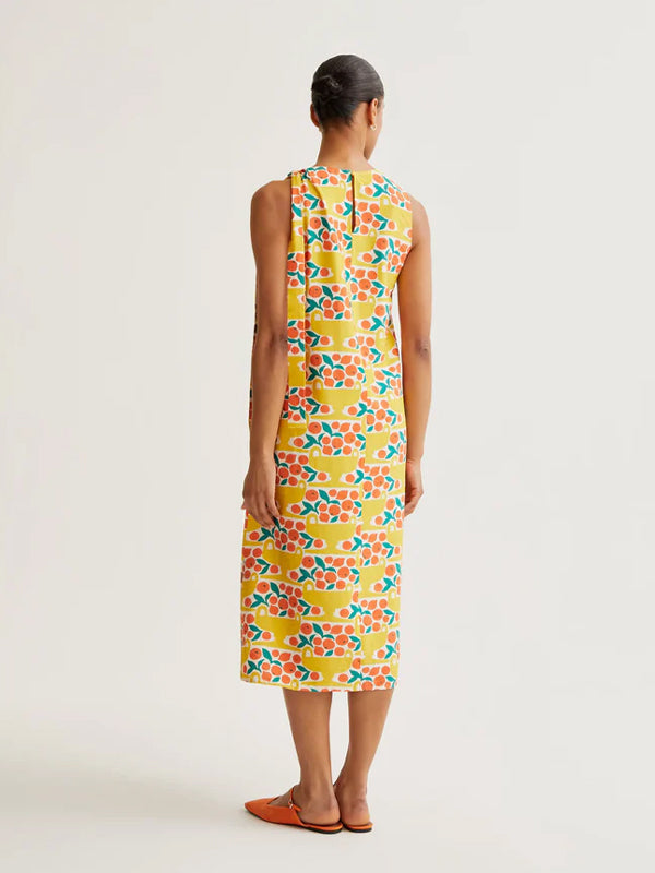 COMPANIA FANTASTICA VESTIDO MIDI CON ESTAMPADO CIT