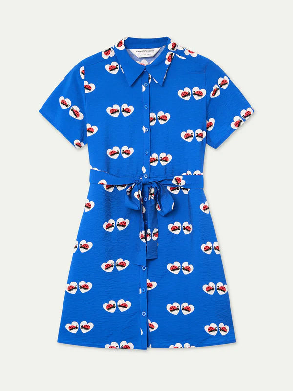COMPANIA FANTASTICA VESTIDO CORTO CON ESTAMPADO CO
