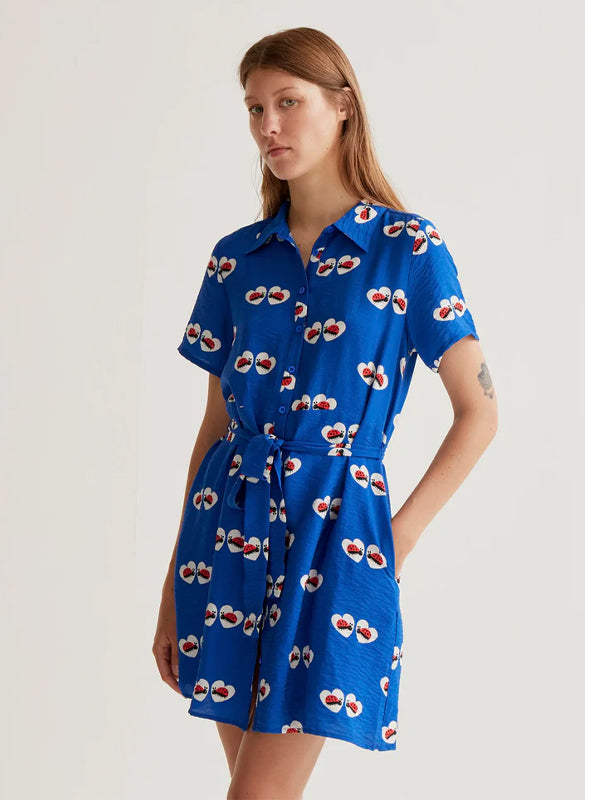 COMPANIA FANTASTICA VESTIDO CORTO CON ESTAMPADO CO