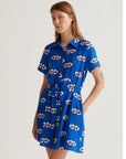 COMPANIA FANTASTICA VESTIDO CORTO CON ESTAMPADO CO