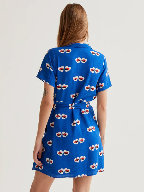 COMPANIA FANTASTICA VESTIDO CORTO CON ESTAMPADO CO