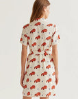 COMPANIA FANTASTICA VESTIDO CORTO CON ESTAMPADO TO