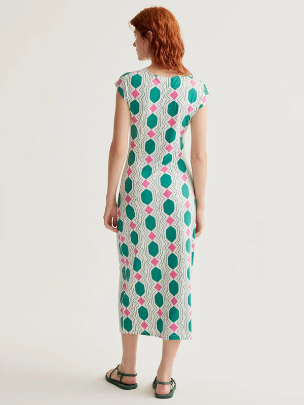 COMPANIA FANTASTICA VESTIDO LARGO CON ESTAMPADO GE
