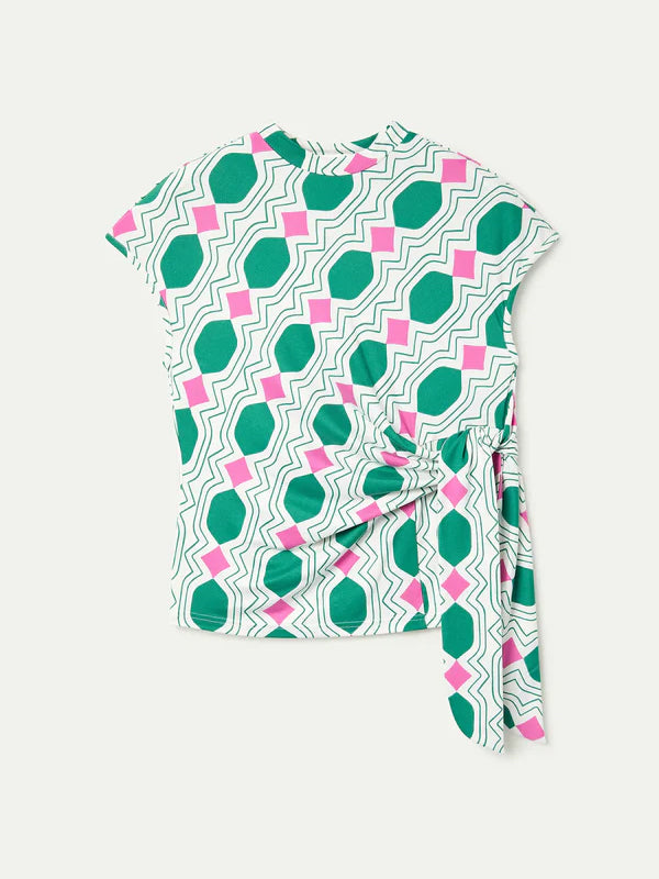 COMPANIA FANTASTICA CAMISETA CON ESTAMPADO GEOMETR