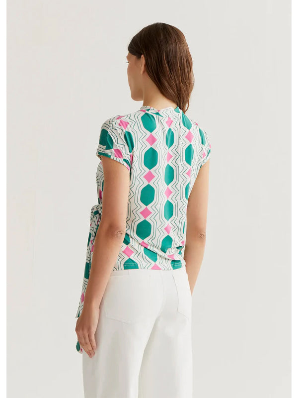 COMPANIA FANTASTICA CAMISETA CON ESTAMPADO GEOMETR