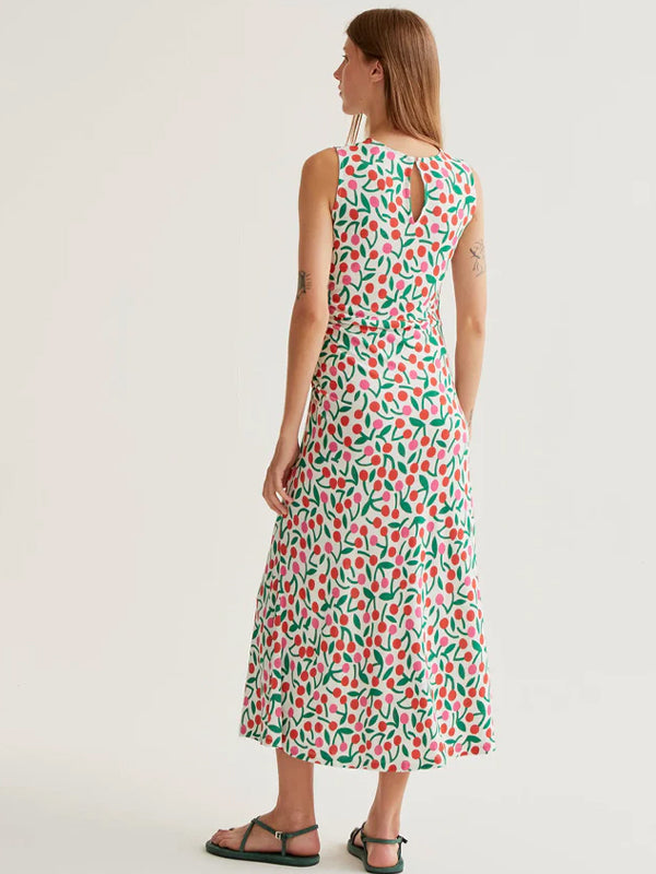 COMPANIA FANTASTICA VESTIDO LARGO CON ESTAMPADO GU