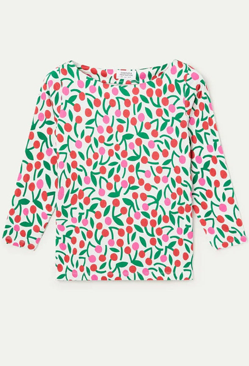 COMPANIA FANTASTICA CAMISETA CON ESTAMPADO GUINDA - ROPA