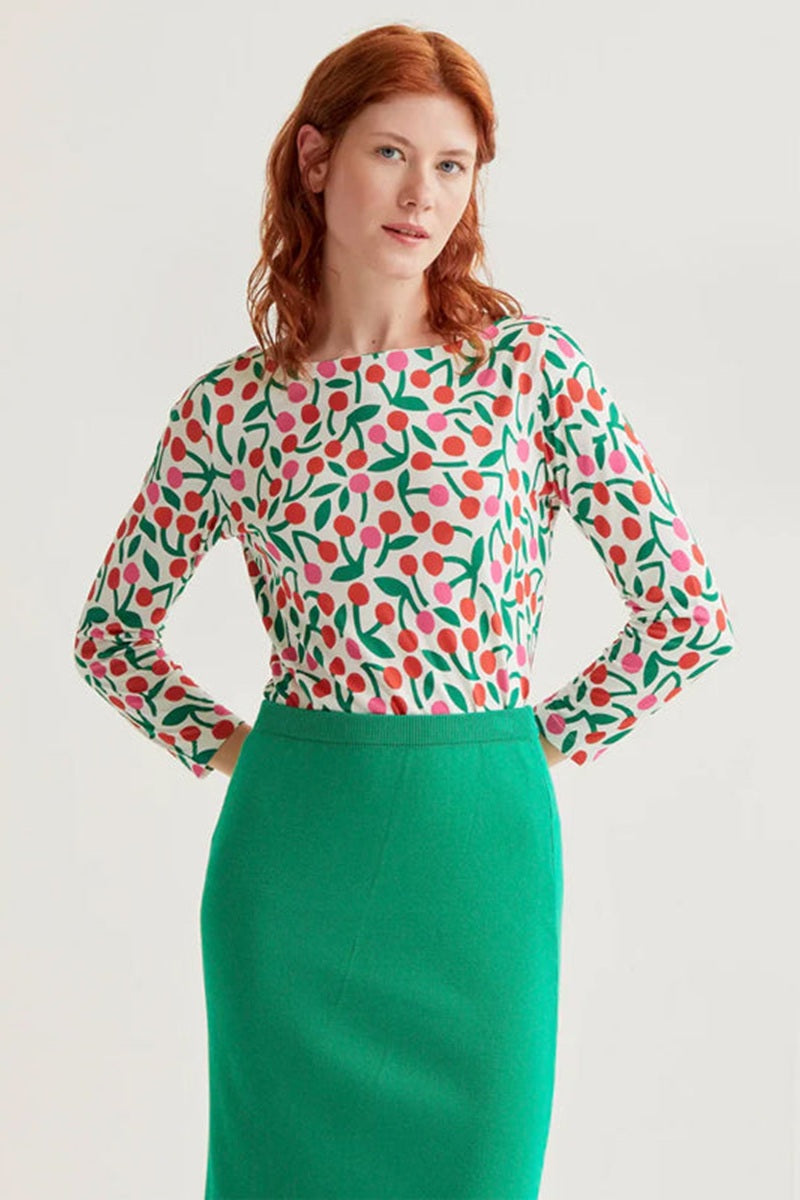 COMPANIA FANTASTICA CAMISETA CON ESTAMPADO GUINDA - ROPA