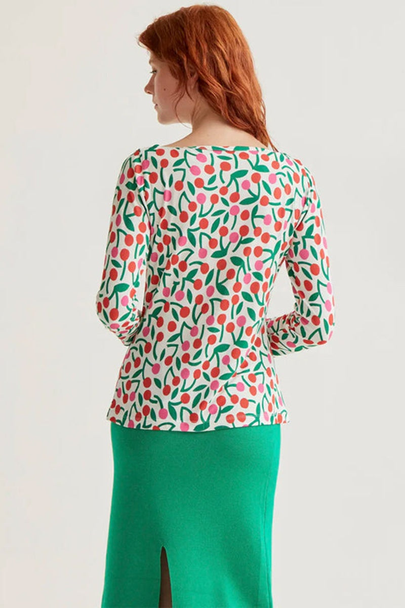 COMPANIA FANTASTICA CAMISETA CON ESTAMPADO GUINDA - ROPA