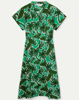 COMPANIA FANTASTICA VESTIDO MIDI CON ESTAMPADO PAL