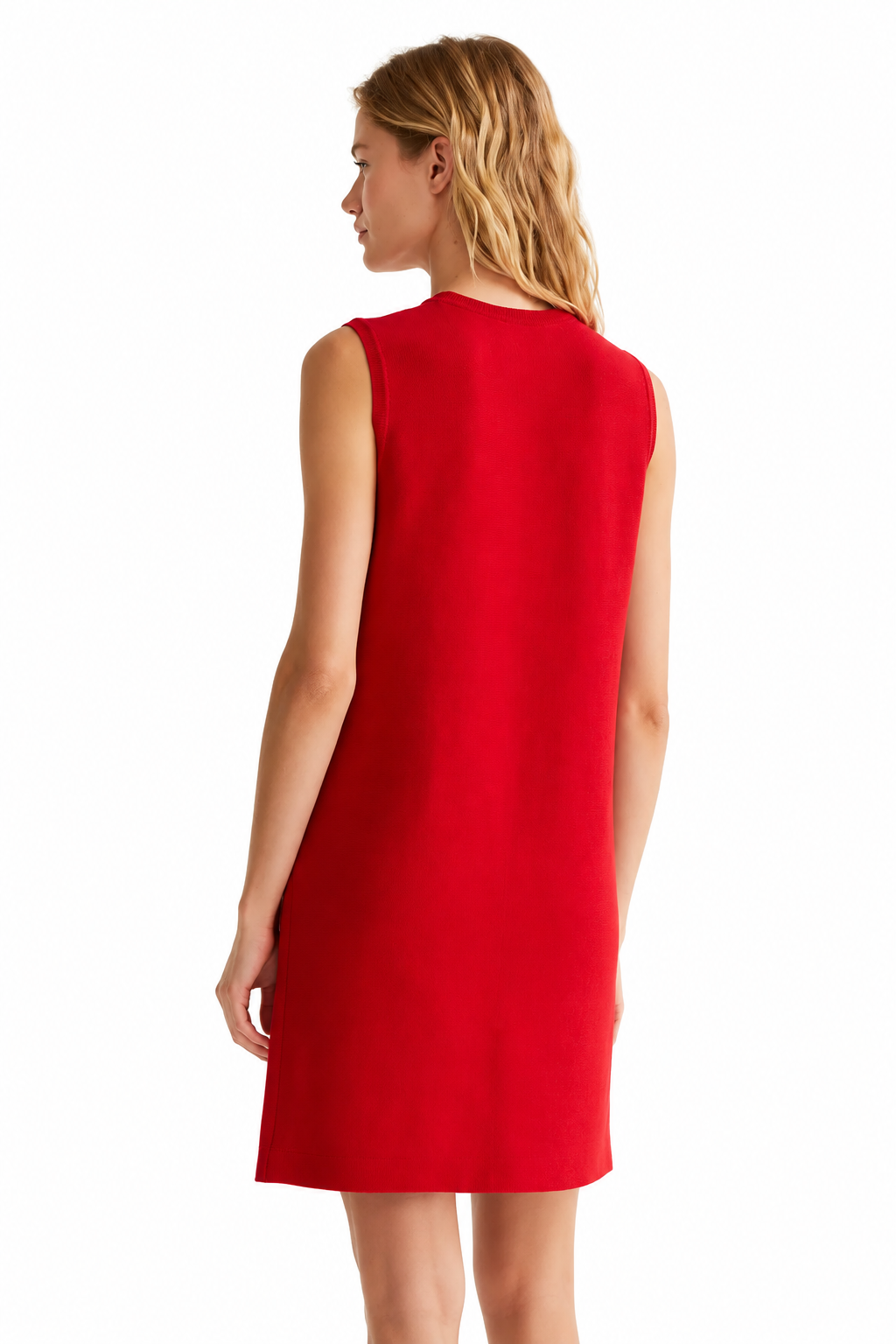 COMPAÑIA FANTASTICA VESTIDO CORTO PUNTO ROJO