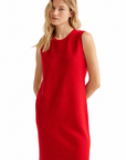 COMPAÑIA FANTASTICA VESTIDO CORTO PUNTO ROJO