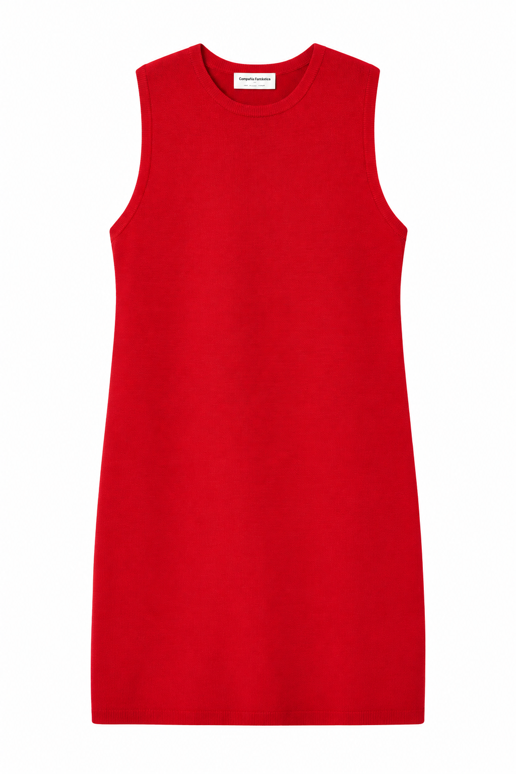 COMPAÑIA FANTASTICA VESTIDO CORTO PUNTO ROJO