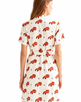 COMPANIA FANTASTICA VESTIDO CORTO CON ESTAMPADO TO