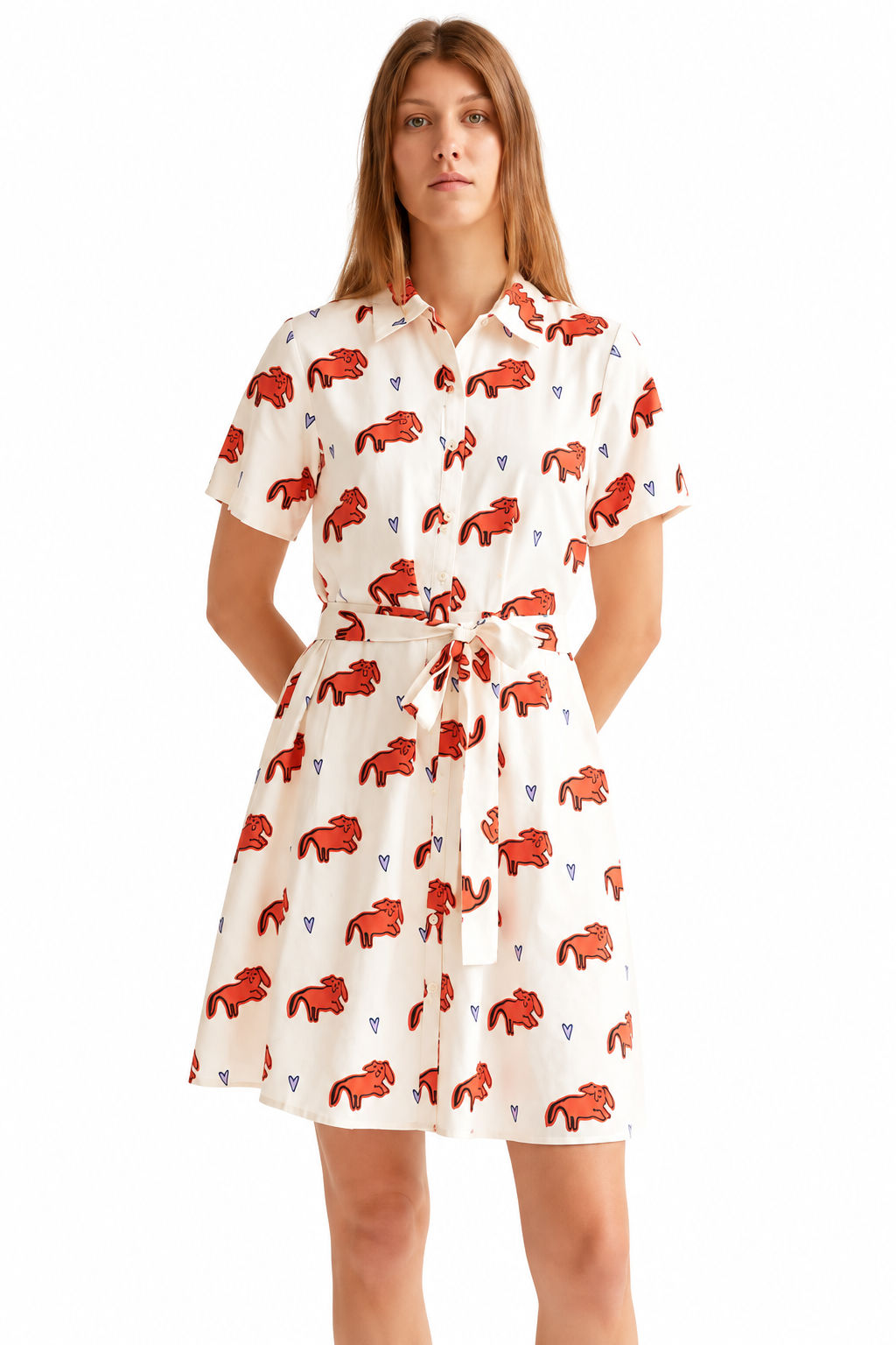 COMPANIA FANTASTICA VESTIDO CORTO CON ESTAMPADO TO