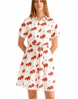 COMPANIA FANTASTICA VESTIDO CORTO CON ESTAMPADO TO