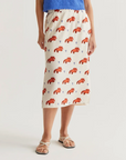 COMPAÑIA FANTASTICA FALDA MIDI CON ESTAMPADO TOCHI