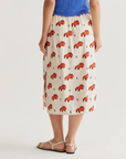 COMPAÑIA FANTASTICA FALDA MIDI CON ESTAMPADO TOCHI