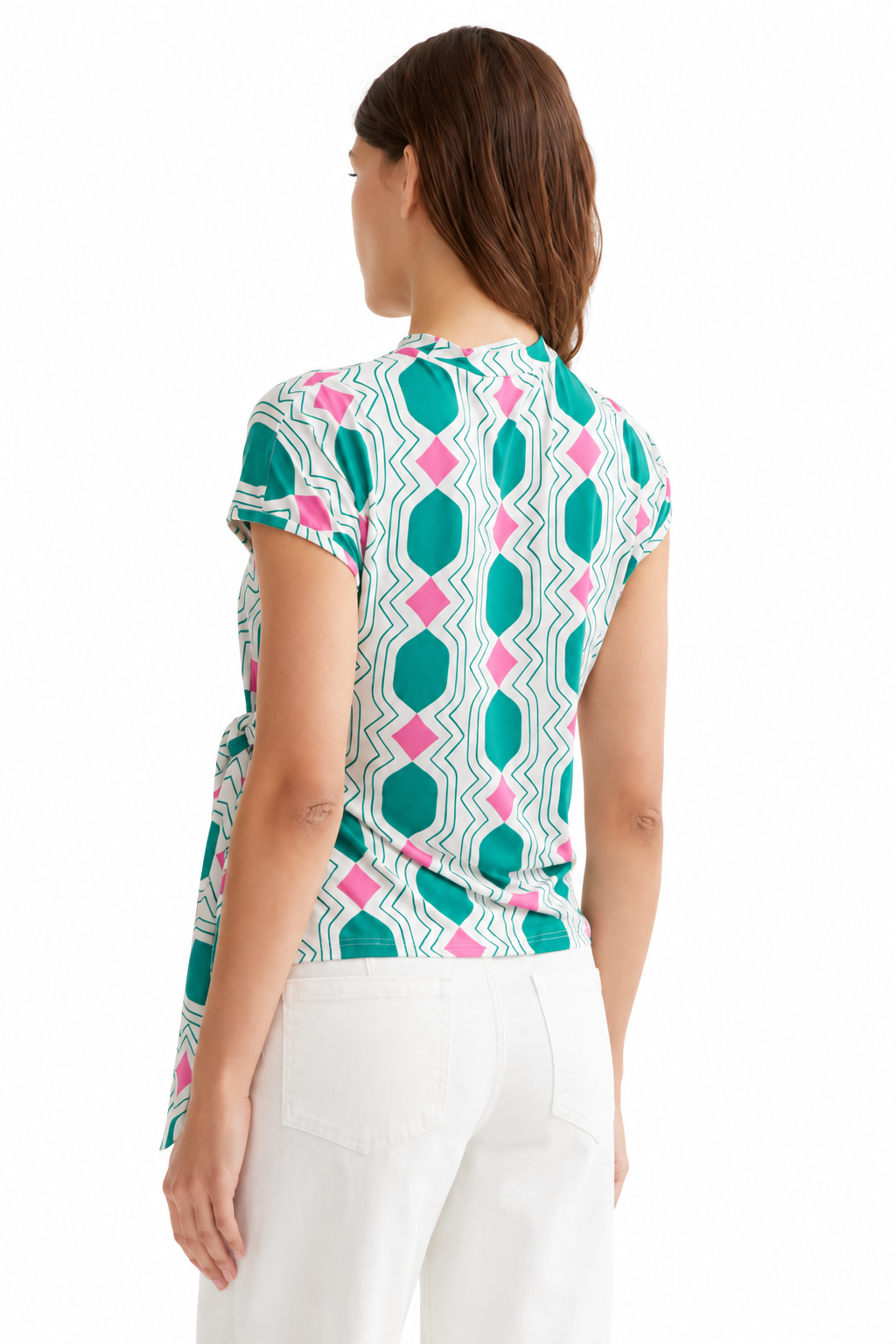 COMPANIA FANTASTICA CAMISETA CON ESTAMPADO GEOMETR