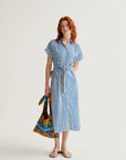COMPAÑÍA FANTASTICA VESTIDO MIDI CON ESTAMPADO LAV