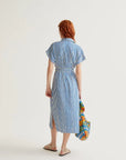 COMPAÑÍA FANTASTICA VESTIDO MIDI CON ESTAMPADO LAV