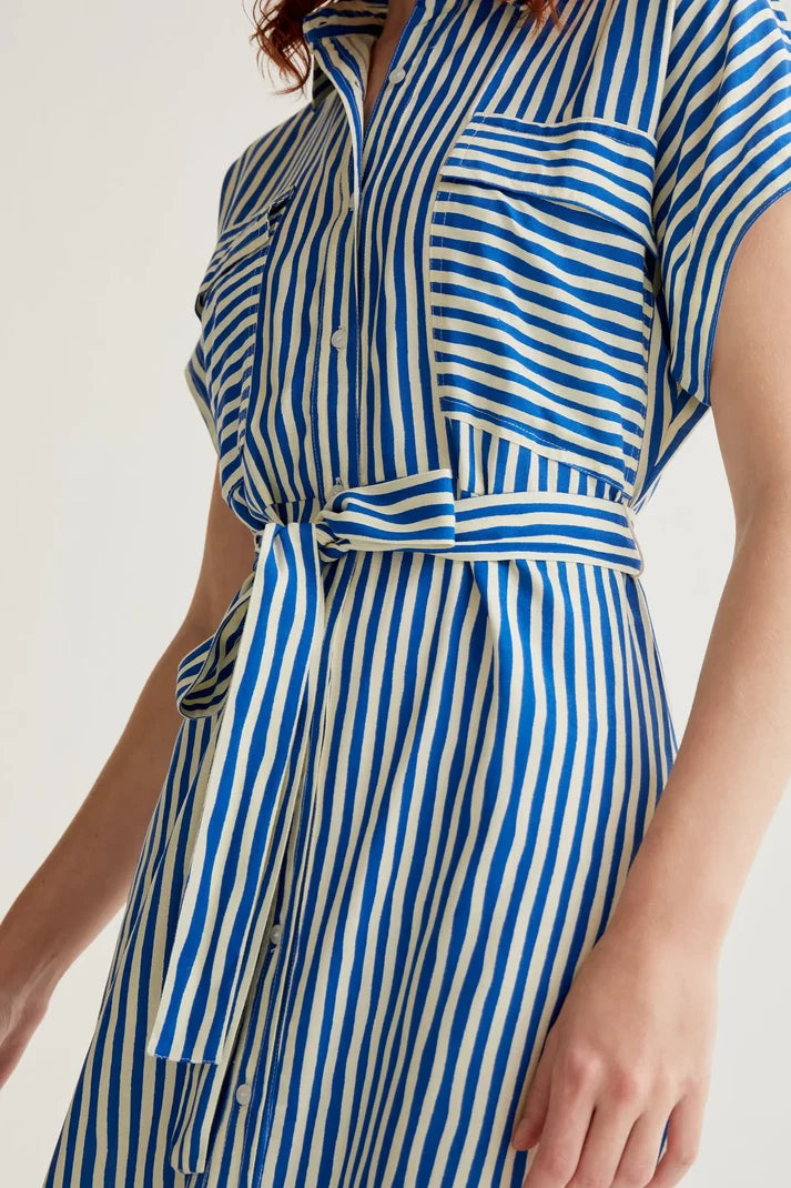 COMPAÑÍA FANTASTICA VESTIDO MIDI CON ESTAMPADO LAV